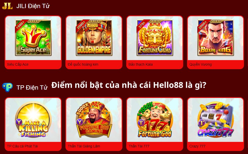 Điểm nổi bật của nhà cái Hello88 là gì?